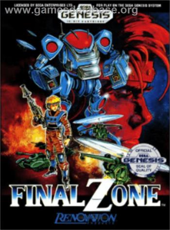 Cover Final Zone for Genesis - Mega Drive
